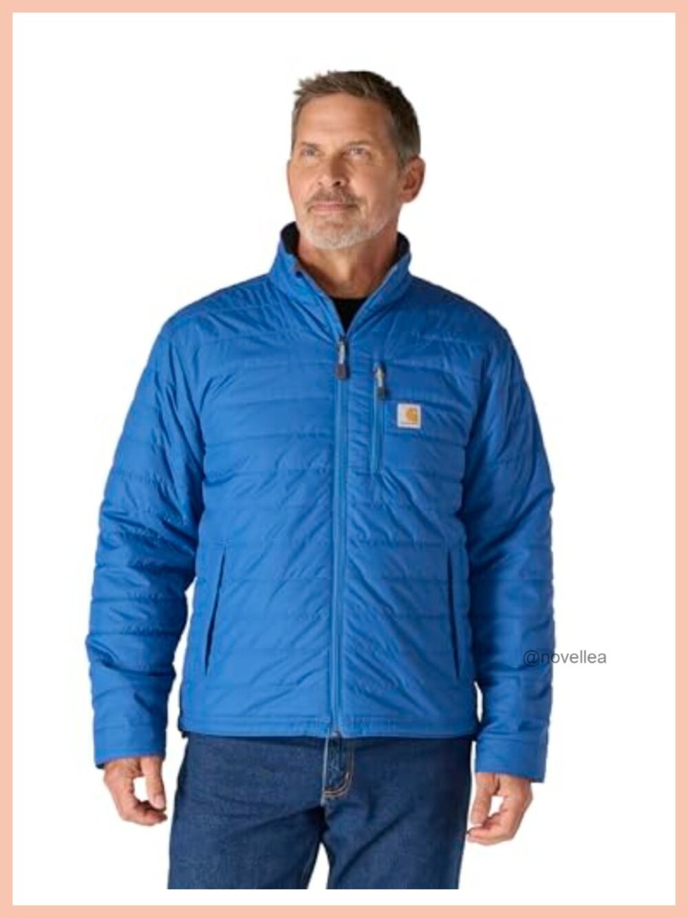 Quilted Insulated Work Utility Jacket Wind Fighter Mock Neck